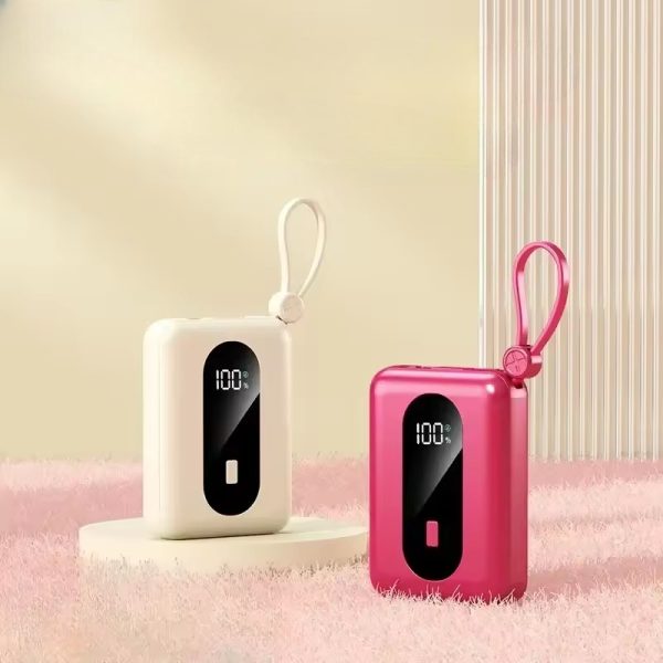 BCAK Features 120w Self-contained Cable, Super Fast Charging, Compact Portable Power Bank