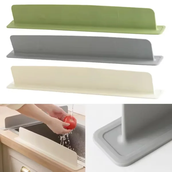 Silicone Kitchen Sink Splash Guard Anti-Splash Waterproof Protector for Dishwashing Basin Splatter Screen Bar Anti-water Board